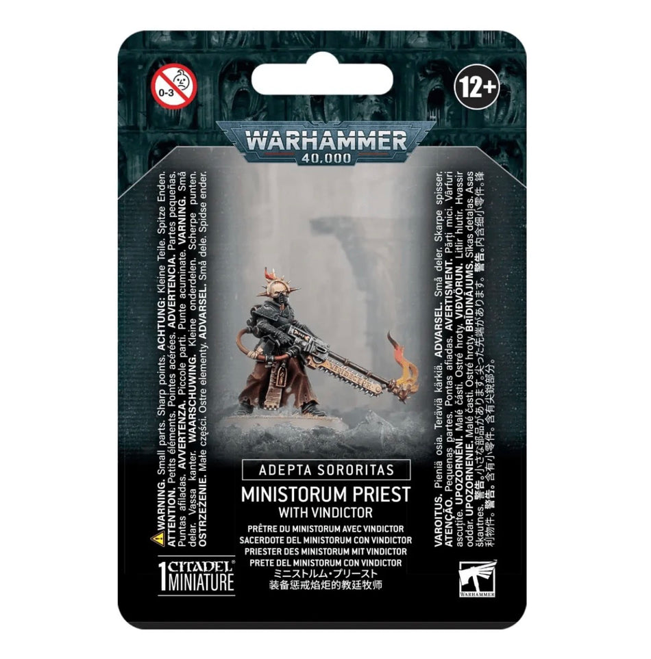 ADEPTA SORORITAS: MINISTORUM PRIEST WITH VINDICTOR
