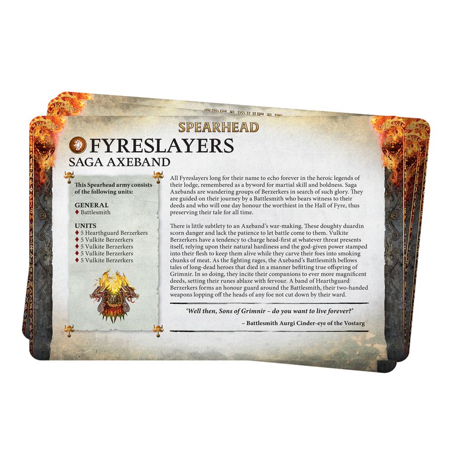 FACTION PACK: FYRESLAYERS (Ingles)
