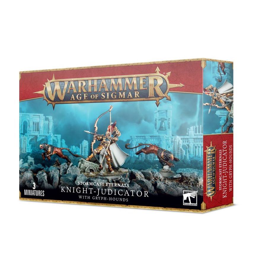STORMCAST ETERNALS: KNIGHT-JUDICATOR WITH GRYPH-HOUNDS